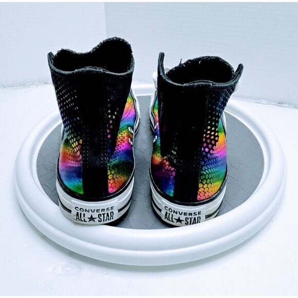 Converse Womens Rainbow Gradient High-Top Sneakers US 7 EU 37.5 Textile Upper & - Picture 6 of 8